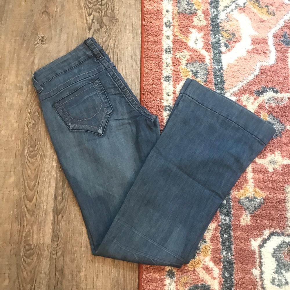 Boot cut dark jeans